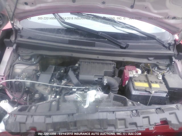 ML32F3FJ5HHF16530 - 2017 MITSUBISHI MIRAGE G4 ES წითელი ფოტო 10