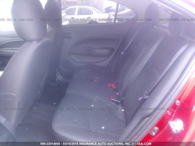 ML32F3FJ5HHF16530 - 2017 MITSUBISHI MIRAGE G4 ES წითელი ფოტო 8