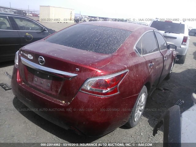 1N4AL3AP8FC251015 - 2015 NISSAN ALTIMA 2.5/S/SV/SL RED photo 4