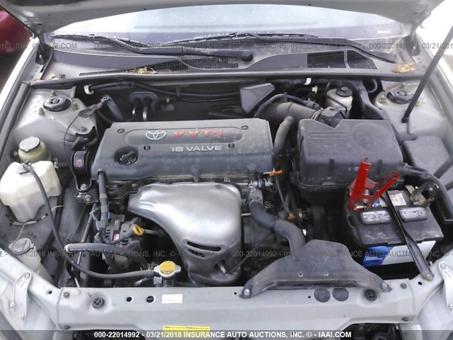 4T1BE32K04U821930 - 2004 TOYOTA CAMRY LE/XLE/SE SILVER photo 10