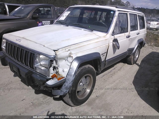 1J4FT58S6NL192786 - 1992 JEEP CHEROKEE LAREDO WHITE photo 6