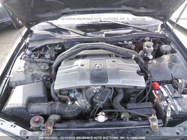 JH4KA96642C015543 - 2002 ACURA 3.5RL GREEN photo 10