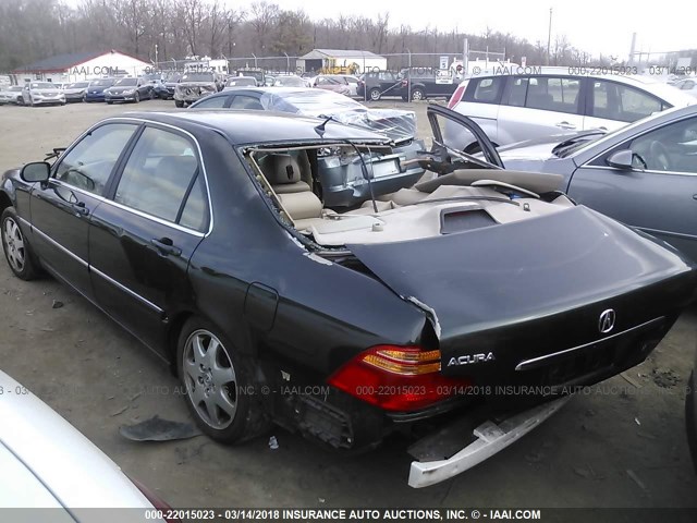 JH4KA96642C015543 - 2002 ACURA 3.5RL GREEN photo 3