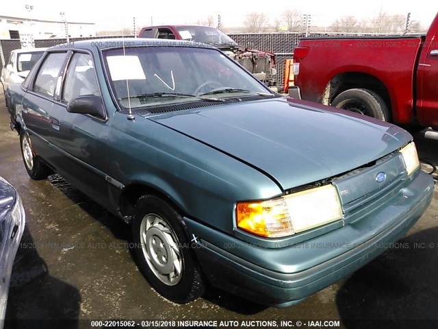 2FAPP36X7PB159077 - 1993 FORD TEMPO GL GREEN photo 1