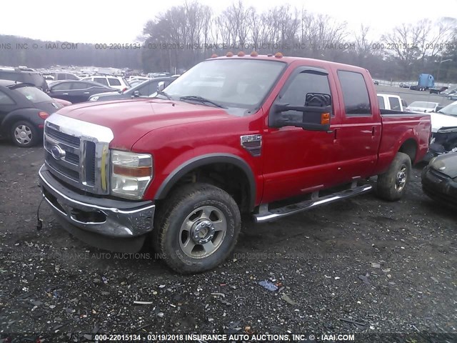 1FTSW21R08EA69110 - 2008 FORD F250 SUPER DUTY RED photo 2