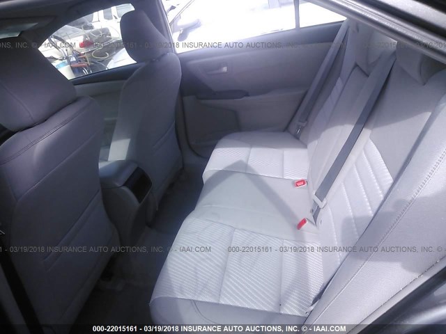 4T4BF1FK5FR509722 - 2015 TOYOTA CAMRY LE/XLE/SE/XSE GRAY photo 8