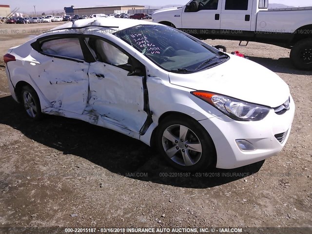 5NPDH4AE4DH309815 - 2013 HYUNDAI ELANTRA GLS/LIMITED WHITE photo 1