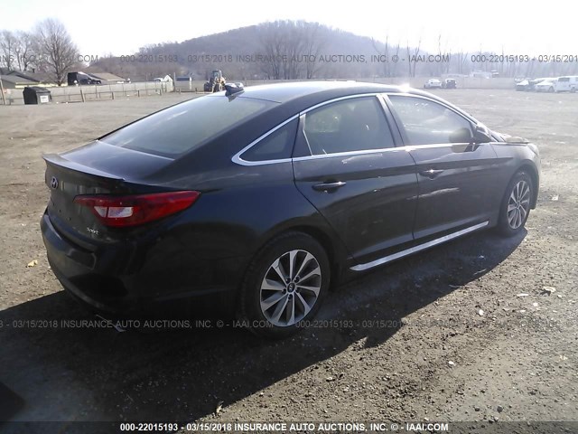 5NPE34AF4FH040973 - 2015 HYUNDAI SONATA SPORT/LIMITED BLACK photo 4