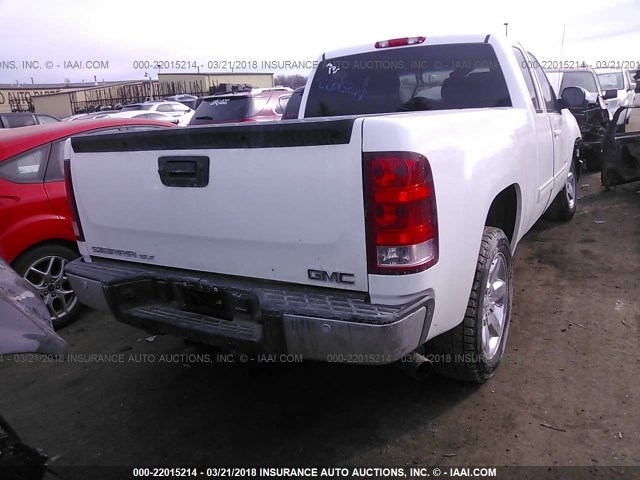 1GTR2WE77DZ337891 - 2013 GMC SIERRA K1500 SLT WHITE photo 4