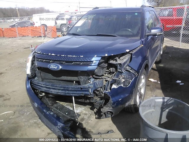 1FMHK7F97CGA99807 - 2012 FORD EXPLORER LIMITED BLUE photo 2