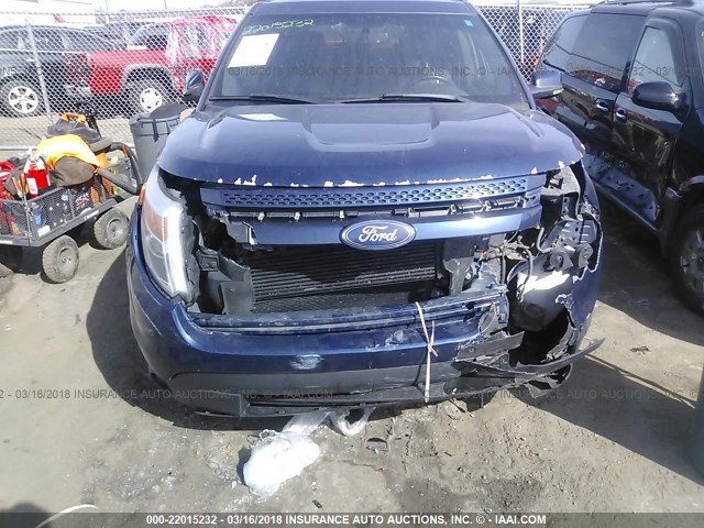 1FMHK7F97CGA99807 - 2012 FORD EXPLORER LIMITED 蓝色 照片 6