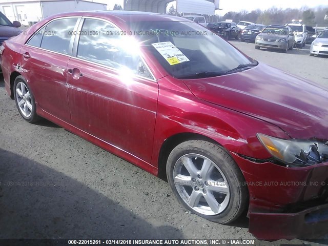 4T1BK46K27U034068 - 2007 TOYOTA CAMRY NEW GENERAT LE/XLE/SE RED photo 6