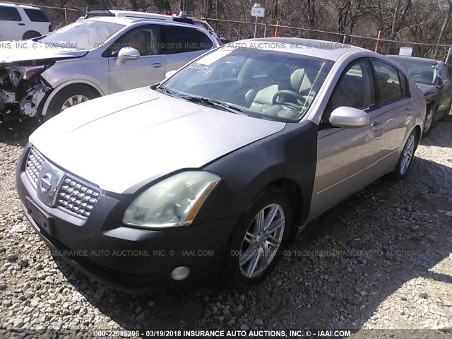 1N4BA41E84C913753 - 2004 NISSAN MAXIMA SE/SL BEIGE photo 2