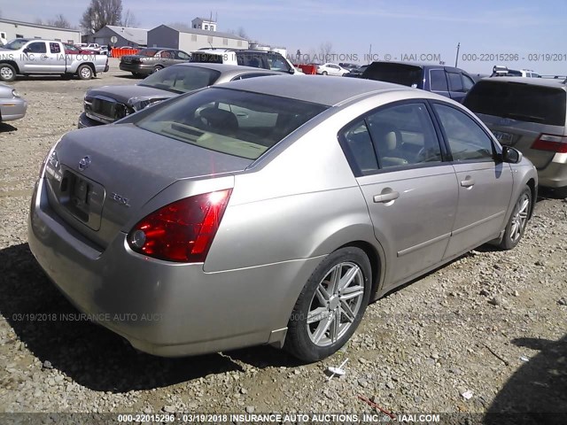 1N4BA41E84C913753 - 2004 NISSAN MAXIMA SE/SL BEIGE photo 4