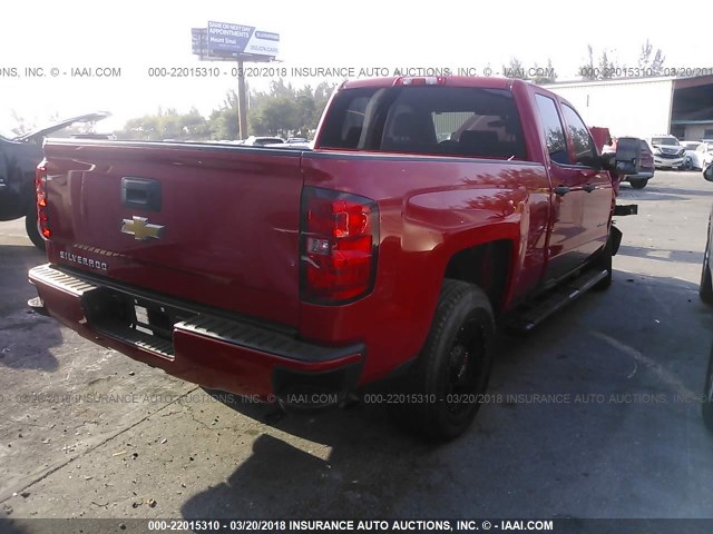 1GCRCPEH2EZ273028 - 2014 CHEVROLET SILVERADO C1500 RED photo 4