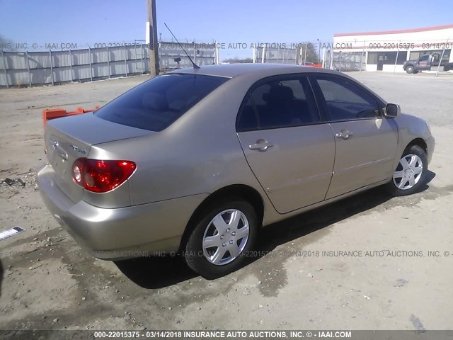 1NXBR32E97Z899867 - 2007 TOYOTA COROLLA CE/LE/S GOLD photo 4