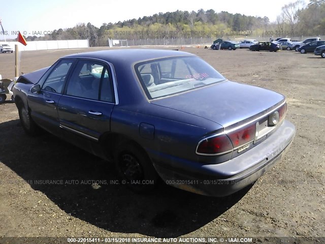 1G4HP52K2VH604101 - 1997 BUICK LESABRE CUSTOM BLUE photo 3