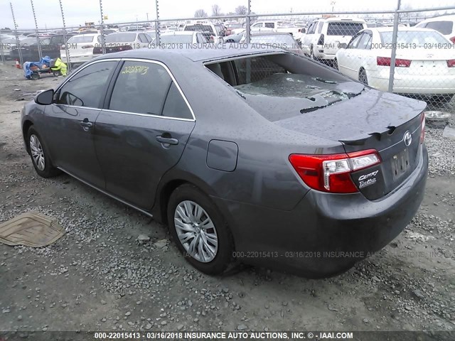 4T4BF1FK6CR178306 - 2012 TOYOTA CAMRY SE/LE/XLE GRAY photo 3
