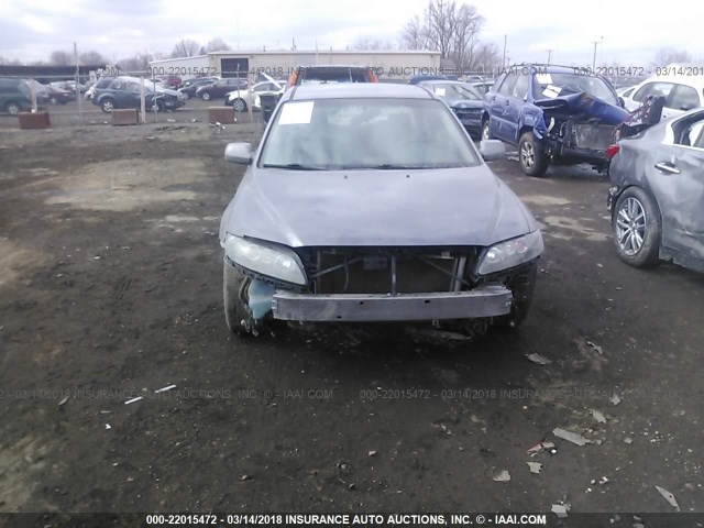 1YVHP80C065M55301 - 2006 MAZDA 6 I GRAY photo 6