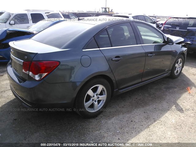 1G1PC5SB7D7210599 - 2013 CHEVROLET CRUZE LT GRAY photo 4