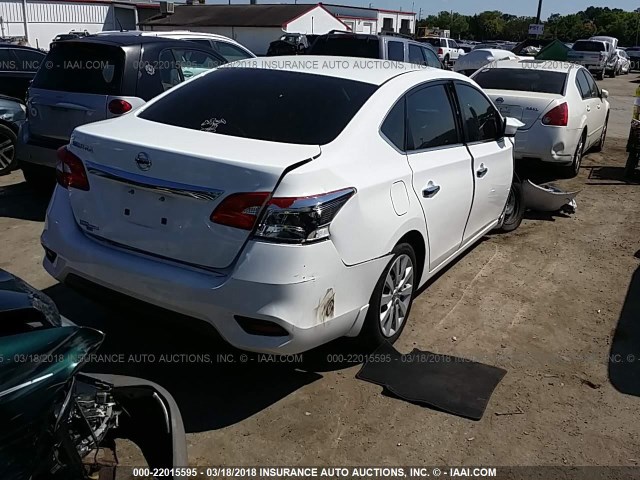 3N1AB7AP4GY264103 - 2016 NISSAN SENTRA S/SV/SR/SL WHITE photo 4