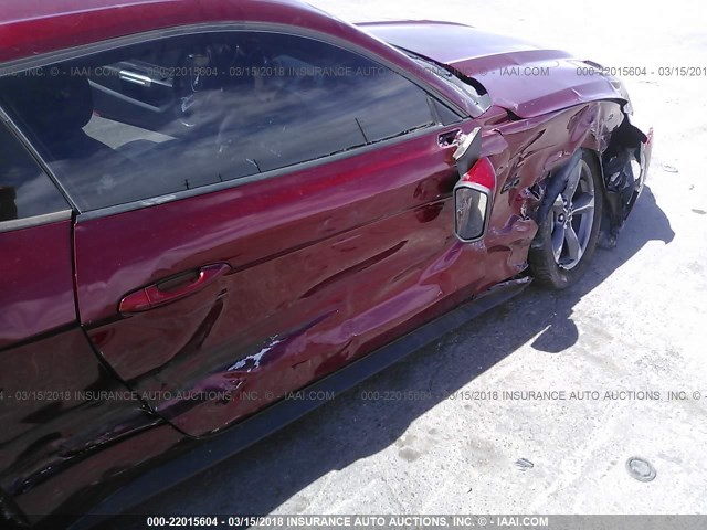 1FA6P8CF8F5322178 - 2015 FORD MUSTANG GT MAROON photo 6