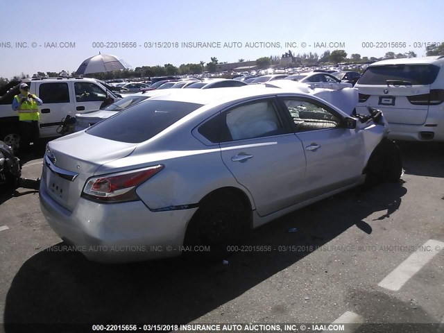 1N4AL3AP7FC247781 - 2015 NISSAN ALTIMA 2.5/S/SV/SL SILVER photo 4