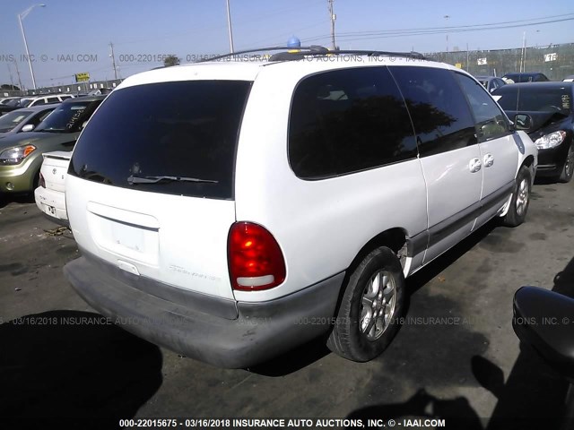 2B4GP44G8YR520275 - 2000 DODGE GRAND CARAVAN SE/SPORT WHITE photo 4