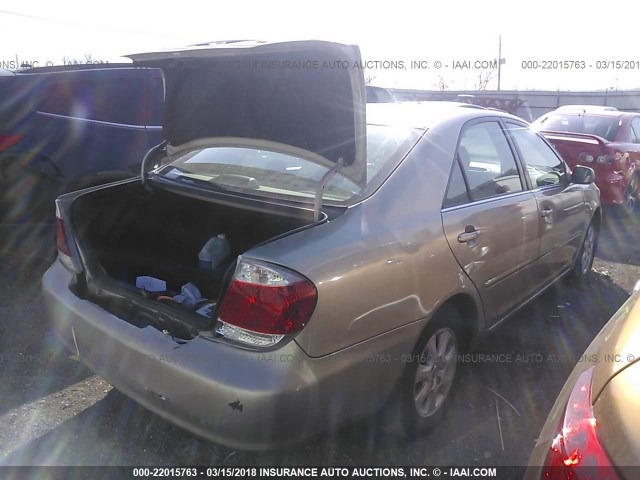 4T1BF32K16U117624 - 2006 TOYOTA CAMRY LE/XLE/SE TAN photo 4