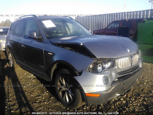 WBXPC9C47AWJ35342 - 2010 BMW X3 XDRIVE30I GRAY photo 1