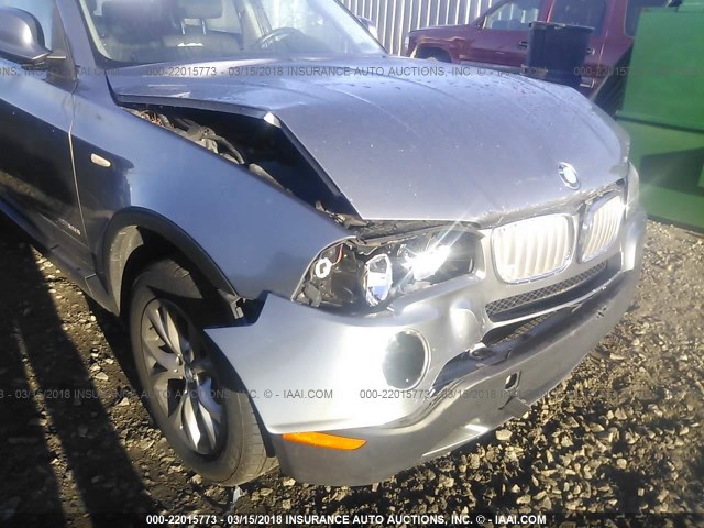 WBXPC9C47AWJ35342 - 2010 BMW X3 XDRIVE30I GRAY photo 6