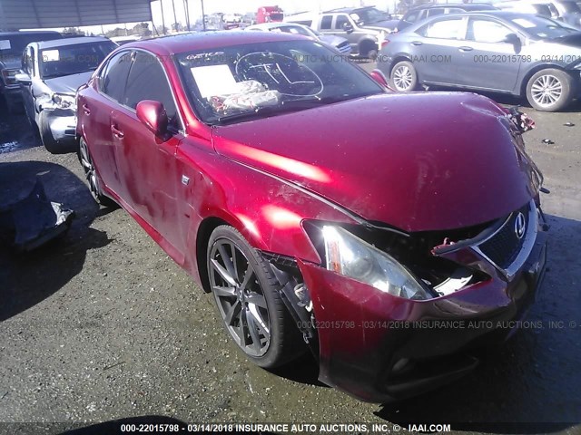 JTHBP262995006452 - 2009 LEXUS IS-F RED photo 1