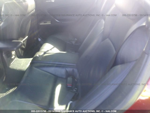 JTHBP262995006452 - 2009 LEXUS IS-F RED photo 8