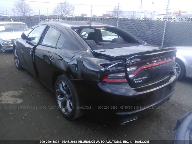 2C3CDXCT3HH510726 - 2017 DODGE CHARGER R/T BLACK photo 3