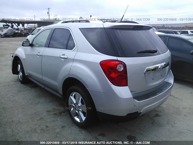 2GNALFEK6C6102642 - 2012 CHEVROLET EQUINOX LTZ SILVER photo 3