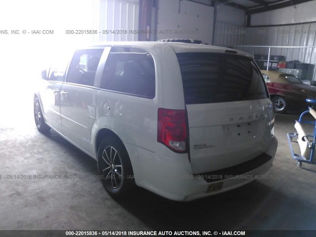 2C4RDGBG5FR702912 - 2015 DODGE GRAND CARAVAN SE WHITE photo 3