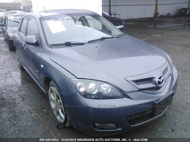 JM1BK343881100524 - 2008 MAZDA 3 HATCHBACK GRAY photo 1