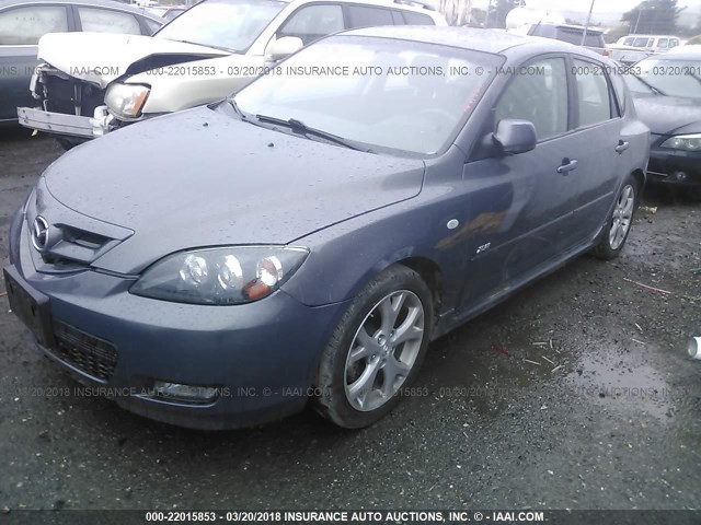 JM1BK343881100524 - 2008 MAZDA 3 HATCHBACK GRAY photo 2