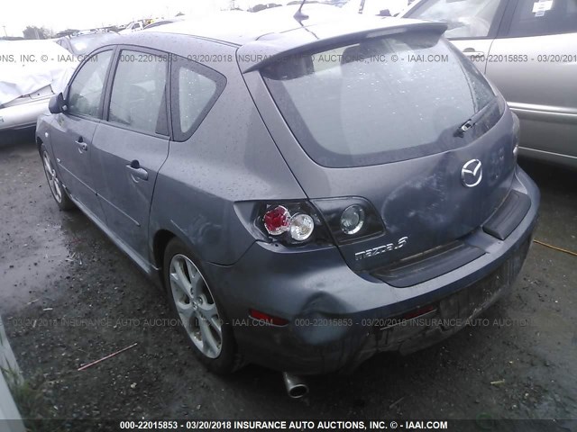 JM1BK343881100524 - 2008 MAZDA 3 HATCHBACK GRAY photo 3