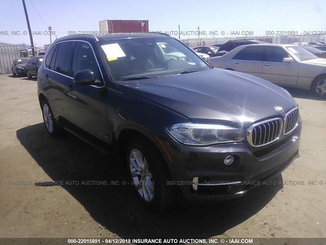 5UXKR0C5XE0K43990 - 2014 BMW X5 XDRIVE35I GRAY photo 1