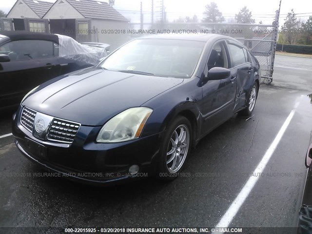 1N4BA41E05C804320 - 2005 NISSAN MAXIMA SE/SL Dark Blue photo 2