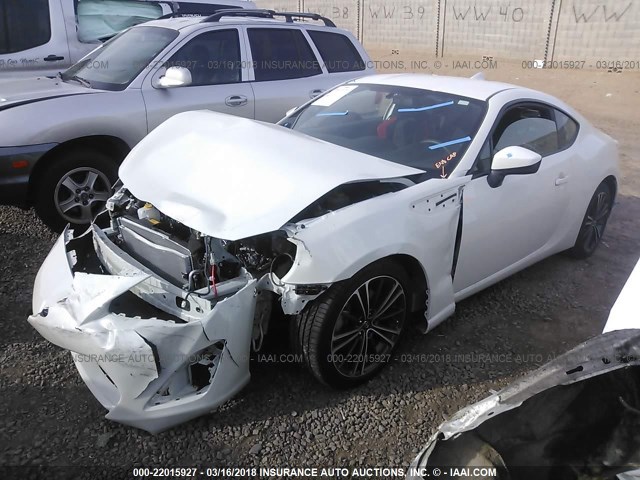 JF1ZNAA15G8707523 - 2016 TOYOTA SCION FR-S WHITE photo 2