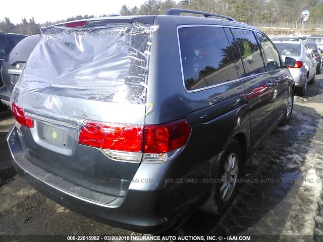 5FNRL3H61AB075642 - 2010 HONDA ODYSSEY EXL GRAY photo 4