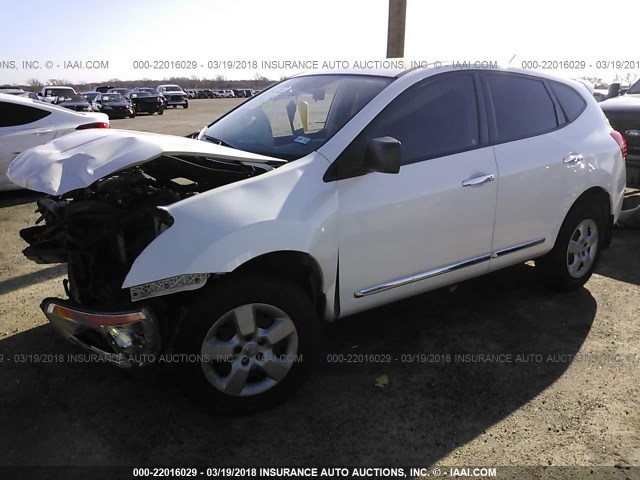 JN8AS5MTXCW264543 - 2012 NISSAN ROGUE S/SV WHITE photo 2