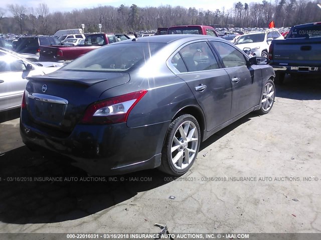 1N4AA51E09C856182 - 2009 NISSAN MAXIMA S/SV GRAY photo 4