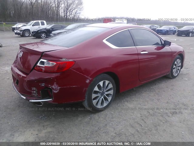 1HGCT1B38EA003216 - 2014 HONDA Accord LX-S RED photo 4