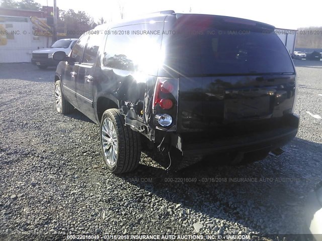 1GKFK06279R264875 - 2009 GMC YUKON XL DENALI BLACK photo 3