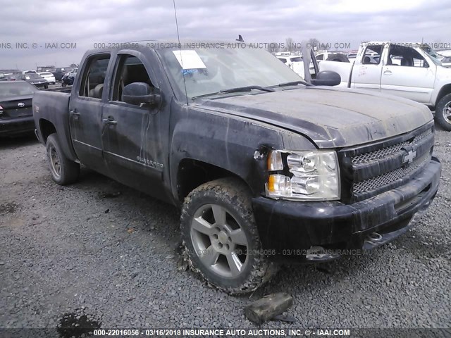 3GCPKSE37BG384798 - 2011 CHEVROLET SILVERADO K1500 LT BLACK photo 1