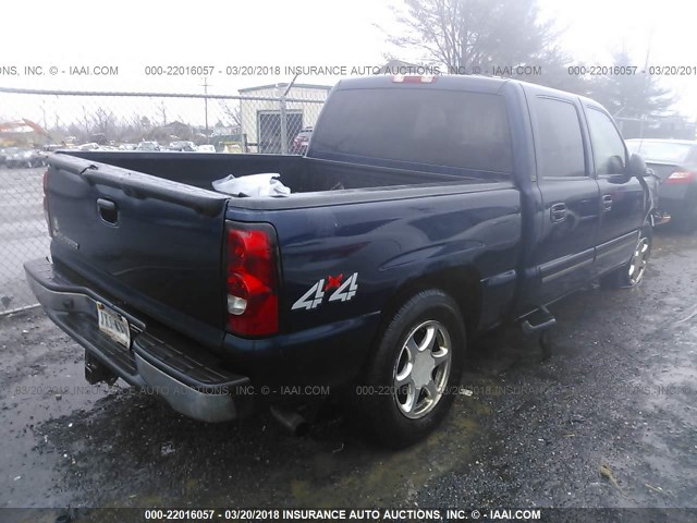 2GCEK13TX61179334 - 2006 CHEVROLET SILVERADO K1500 BLUE photo 4