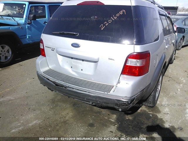 1FMDK05145GA38659 - 2005 FORD FREESTYLE SEL SILVER photo 6